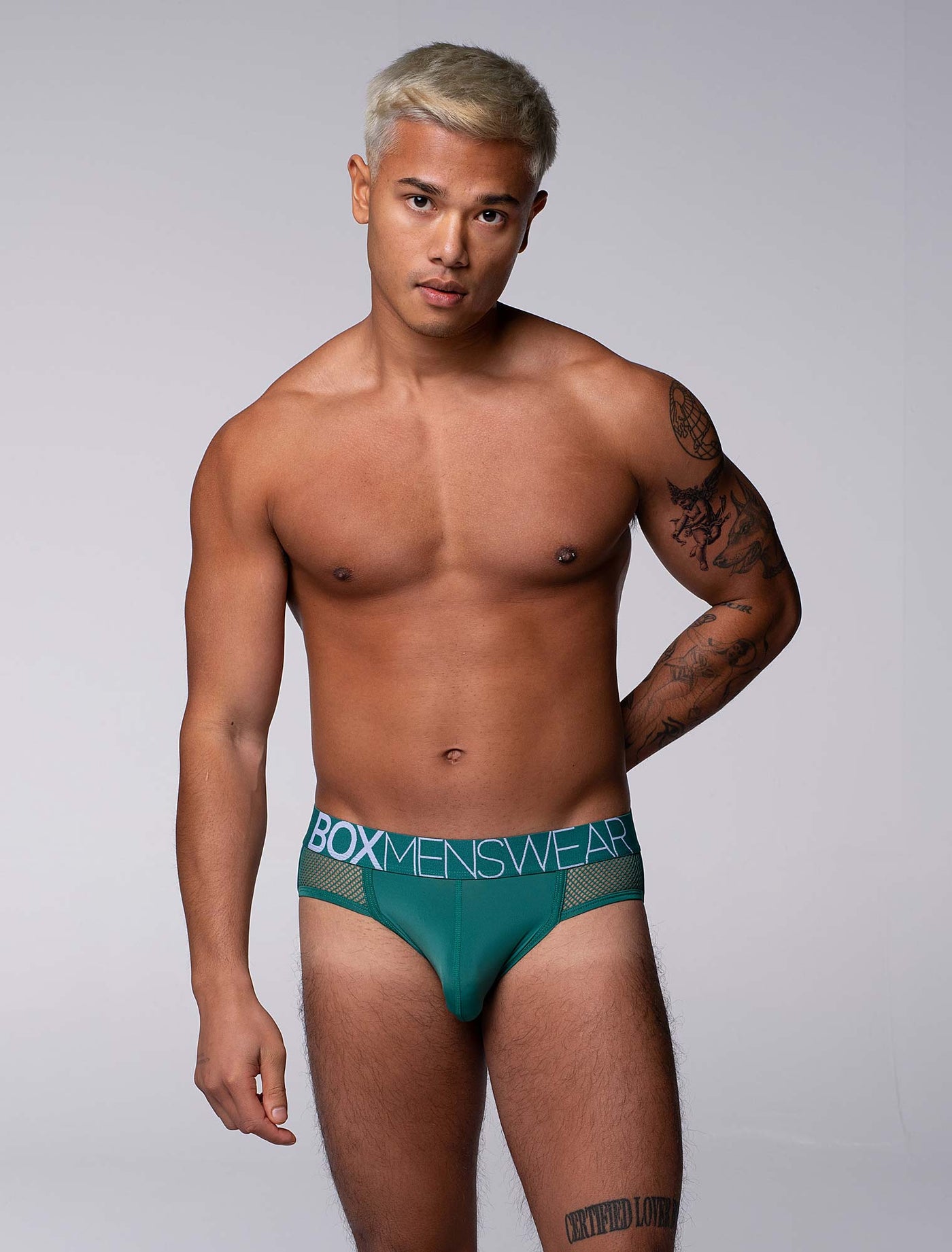 Totally Transparent Varsity Mesh Jockstrap - Evergreen - boxmenswear - {{variant_title}}