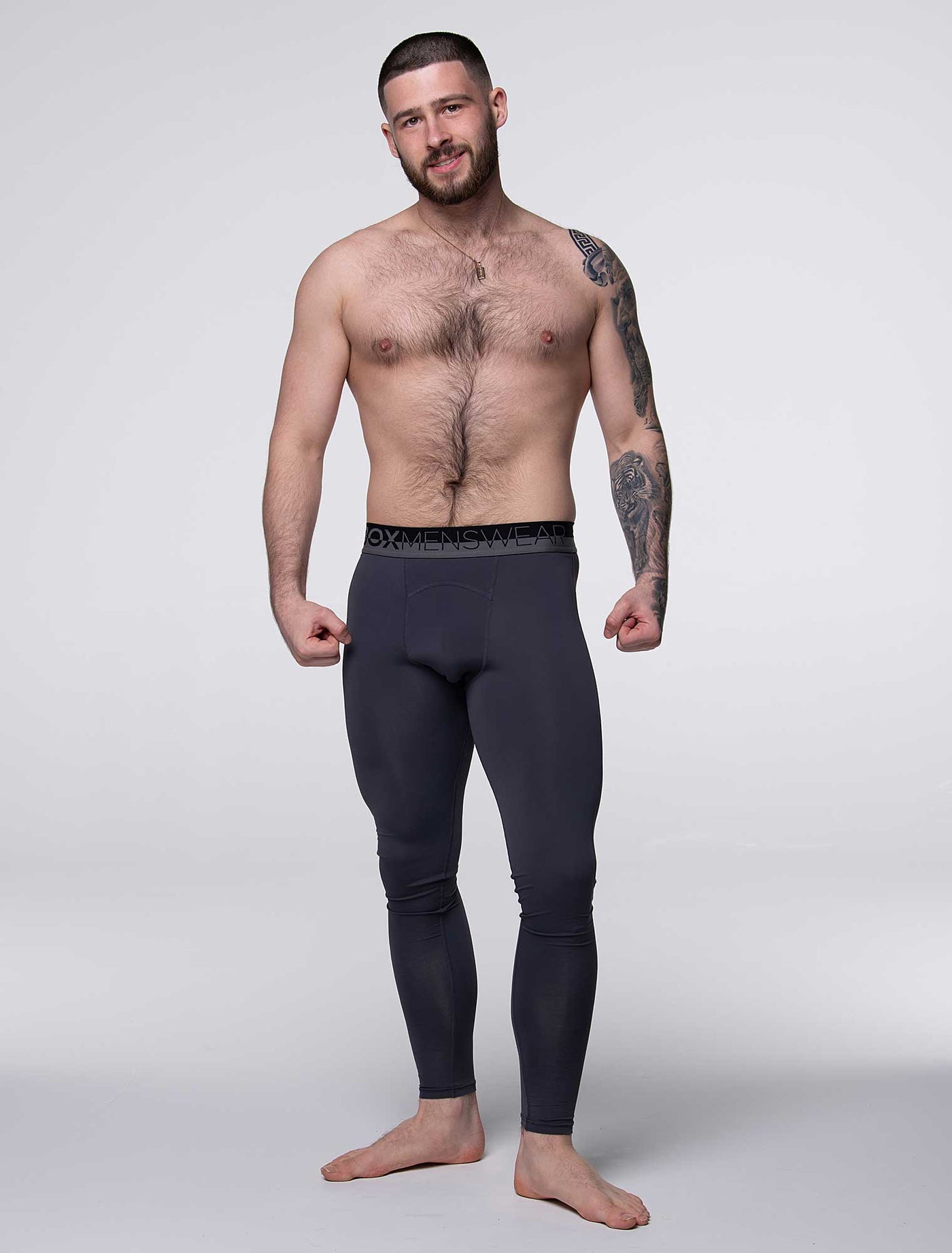 Compression Leggings 2.0 - Slate Grey - boxmenswear - {{variant_title}}