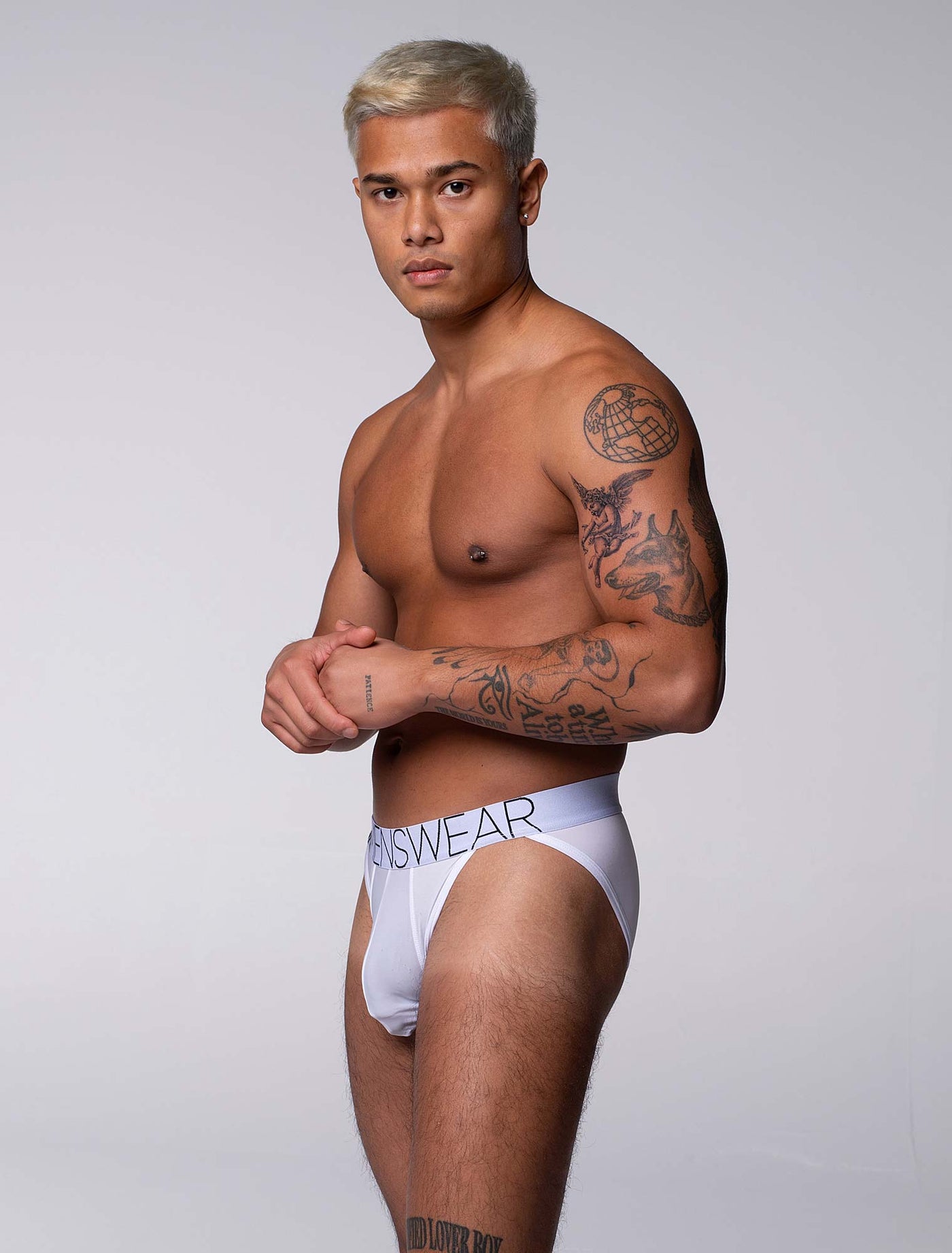 Mens Tanga Briefs: Defined Crotch - White - boxmenswear - {{variant_title}}