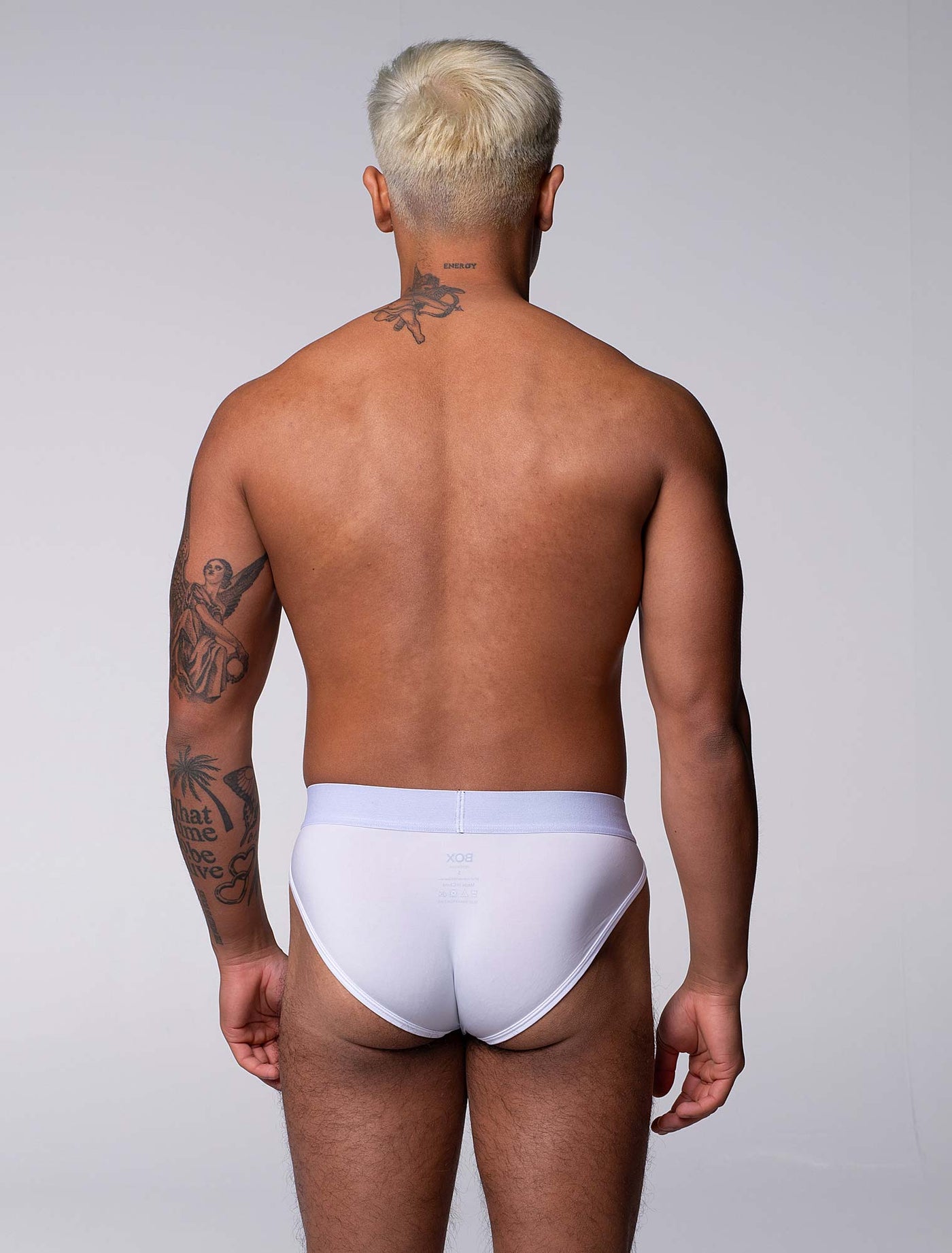 Mens Tanga Briefs: Defined Crotch - White - boxmenswear - {{variant_title}}