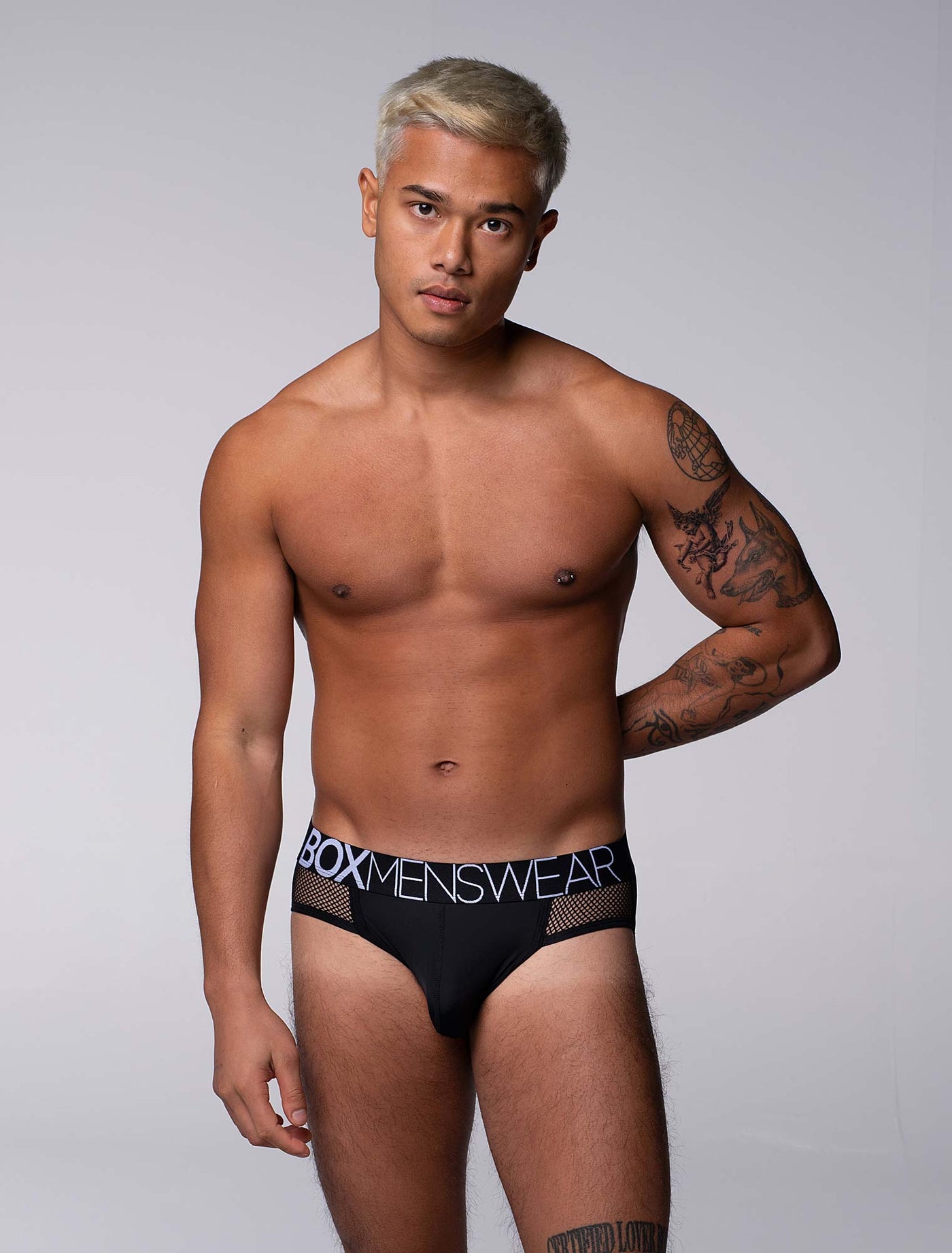 Totally Transparent Varsity Mesh Jockstrap - Direct Black - boxmenswear - {{variant_title}}