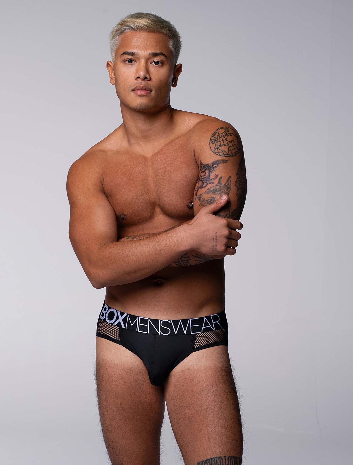 Totally Transparent Varsity Mesh Jockstrap - Direct Black - boxmenswear - {{variant_title}}