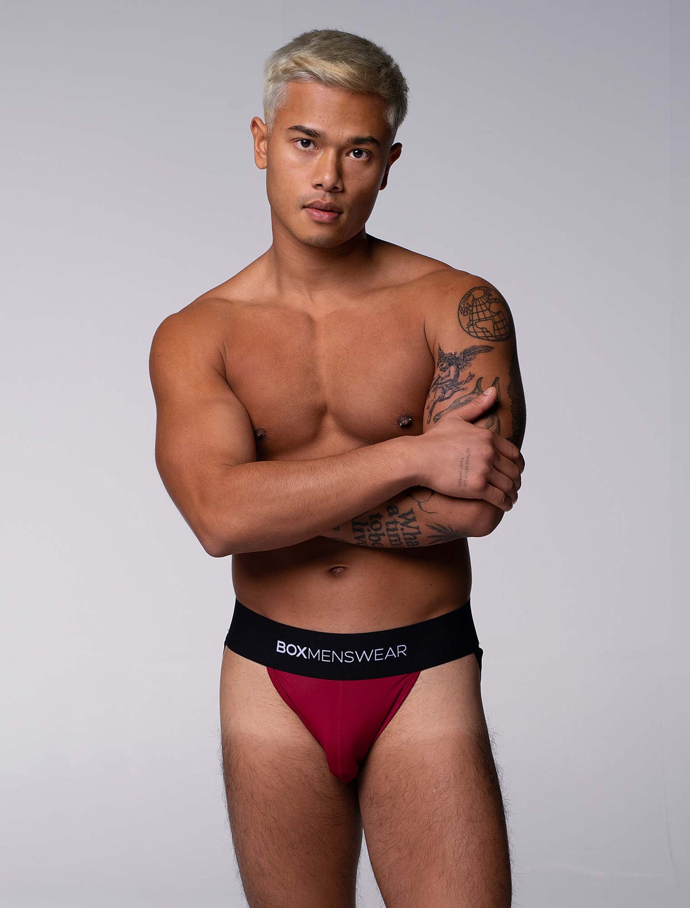 Deep Support Jockstrap - Burgundy - boxmenswear - {{variant_title}}