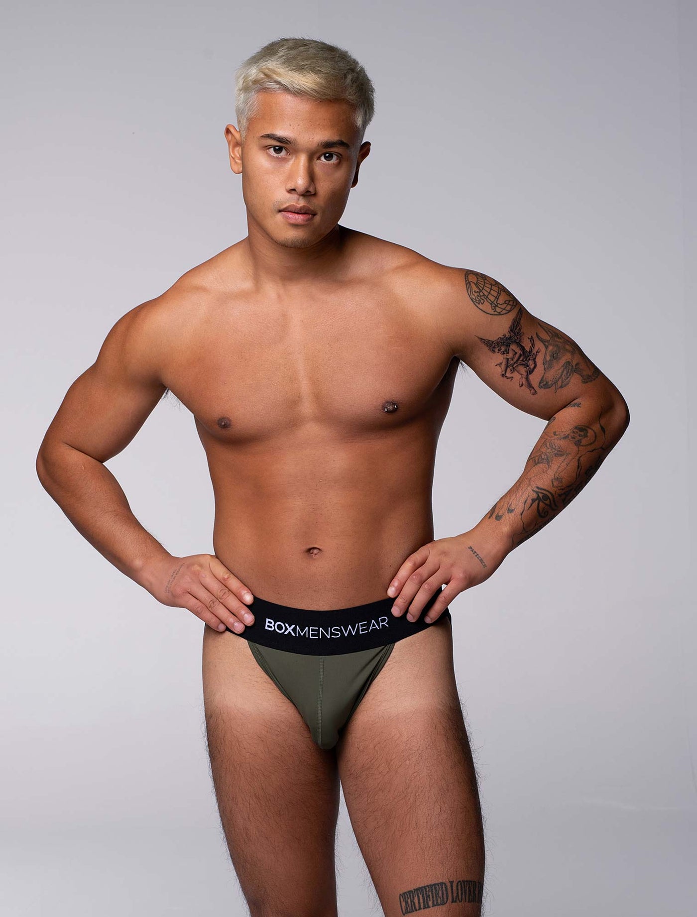 Deep Support Jockstrap - Army Green - boxmenswear - {{variant_title}}