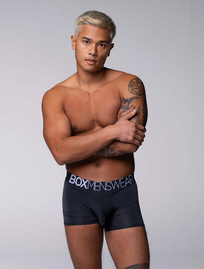 Mens Boxers: Defined Crotch - Black - boxmenswear - {{variant_title}}