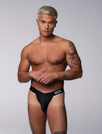 V-Shape Briefs - Hard Black - boxmenswear - {{variant_title}}