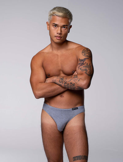 Minimal Briefs - Melange Grey - boxmenswear - {{variant_title}}