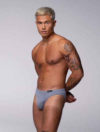 Minimal Briefs - Melange Grey - boxmenswear - {{variant_title}}