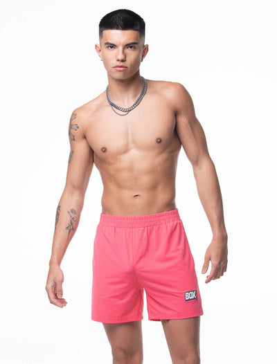 Mesh Football Shorts - Mascot Pink - boxmenswear - {{variant_title}}