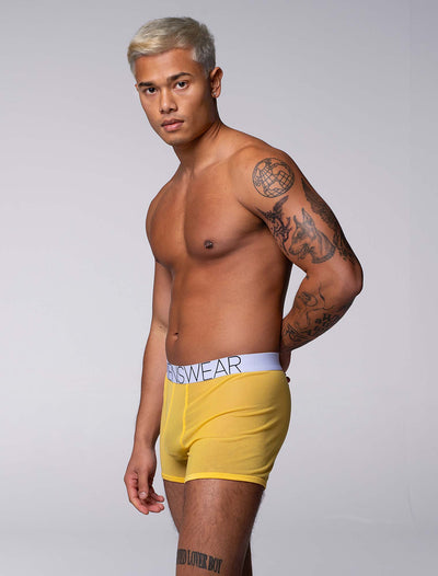 All Over Mesh Boxers - Mellow Yellow - boxmenswear - {{variant_title}}