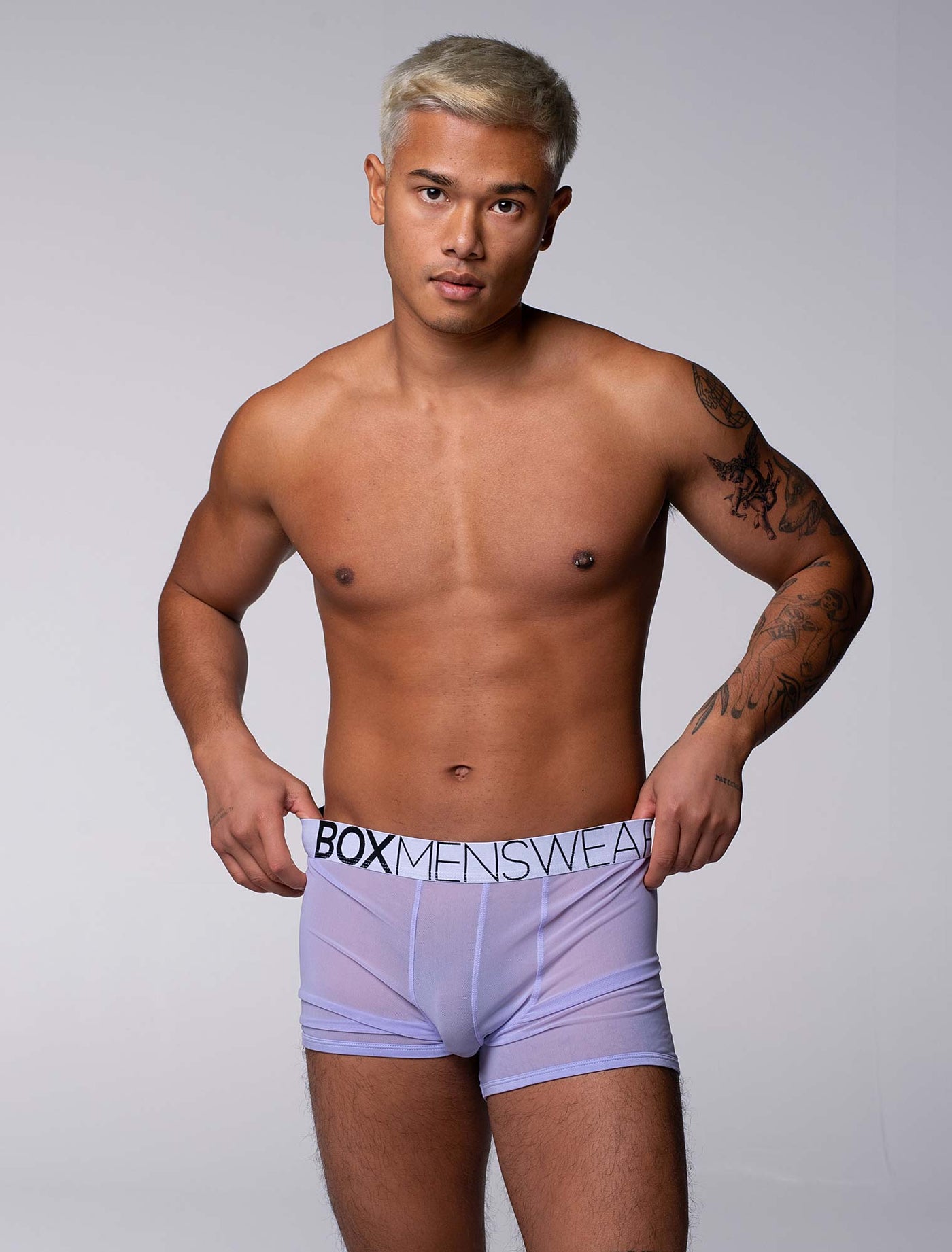 All Over Mesh Boxers - Soft Lavender - boxmenswear - {{variant_title}}