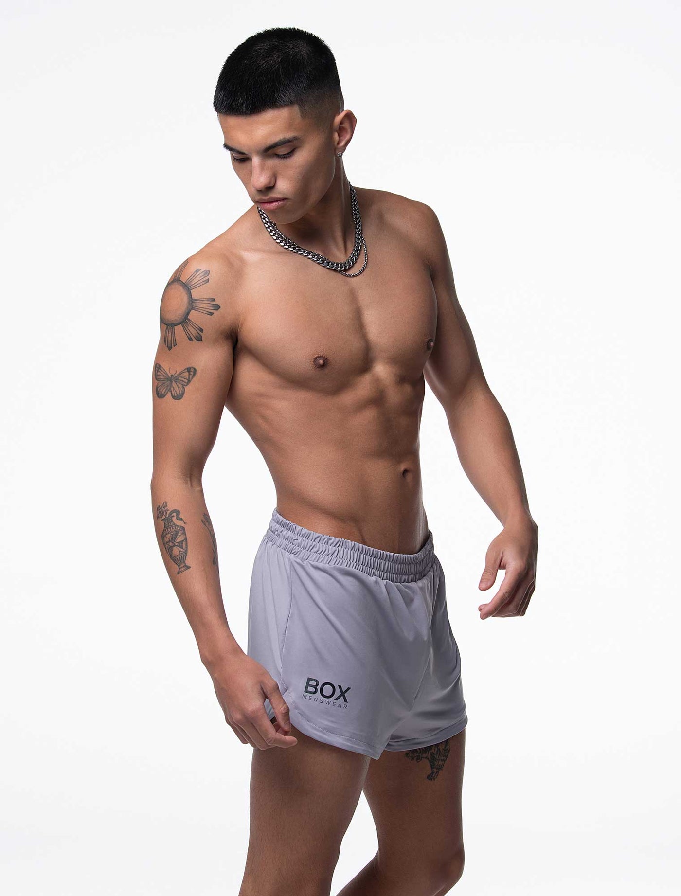 Compound Jock Shorts - Grey - boxmenswear - {{variant_title}}