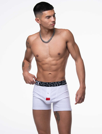 Button-up Boxers - Venus White - boxmenswear - {{variant_title}}