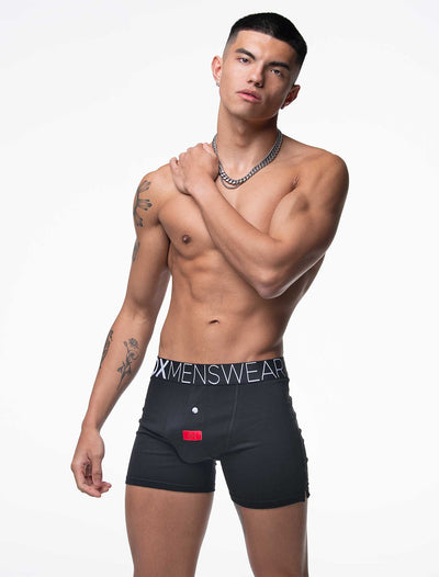 Button-up Boxers - Black Gala - boxmenswear - {{variant_title}}