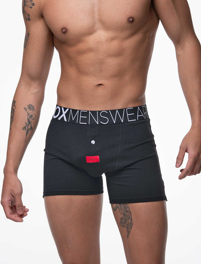 Button-up Boxers - Black Gala - boxmenswear - {{variant_title}}