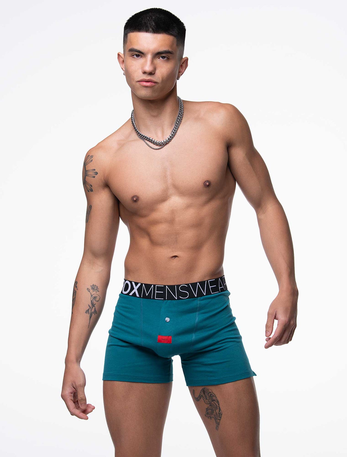 Button-up Boxers - Tease Me Teal - boxmenswear - {{variant_title}}