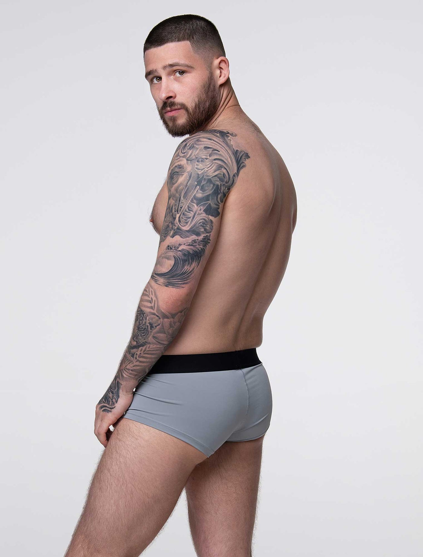 Hybrid Trunks - Emperor Grey - boxmenswear - {{variant_title}}