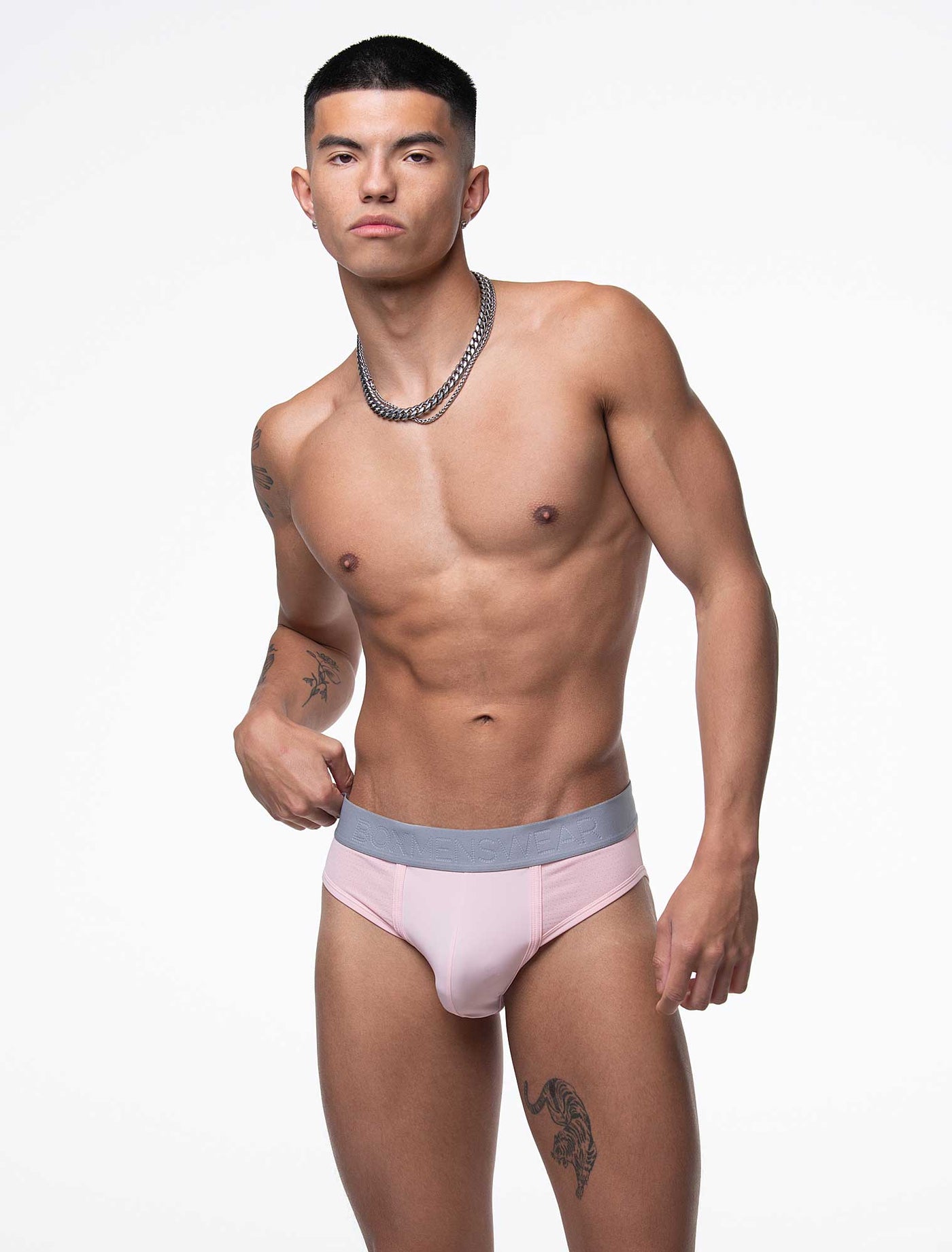 Mesh Panel Briefs - Peninsula Peach - boxmenswear - {{variant_title}}