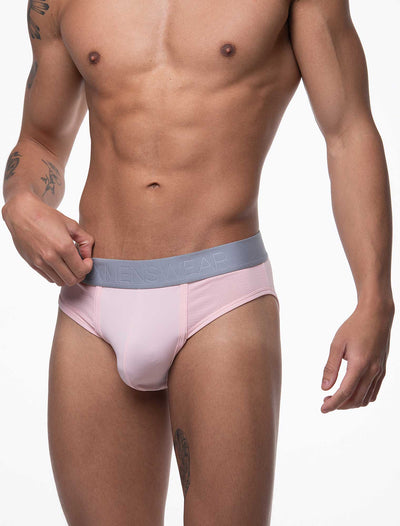 Mesh Panel Briefs - Peninsula Peach - boxmenswear - {{variant_title}}