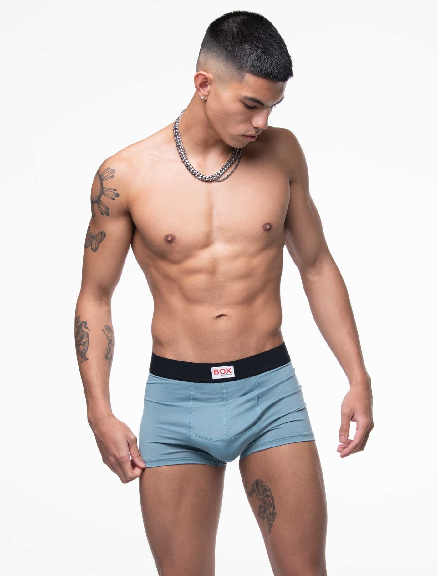 Marl Moment Boxers - Platinum Green - boxmenswear - {{variant_title}}