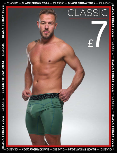 Defined Behind: Compression Shorts - Green Sheen - boxmenswear - {{variant_title}}