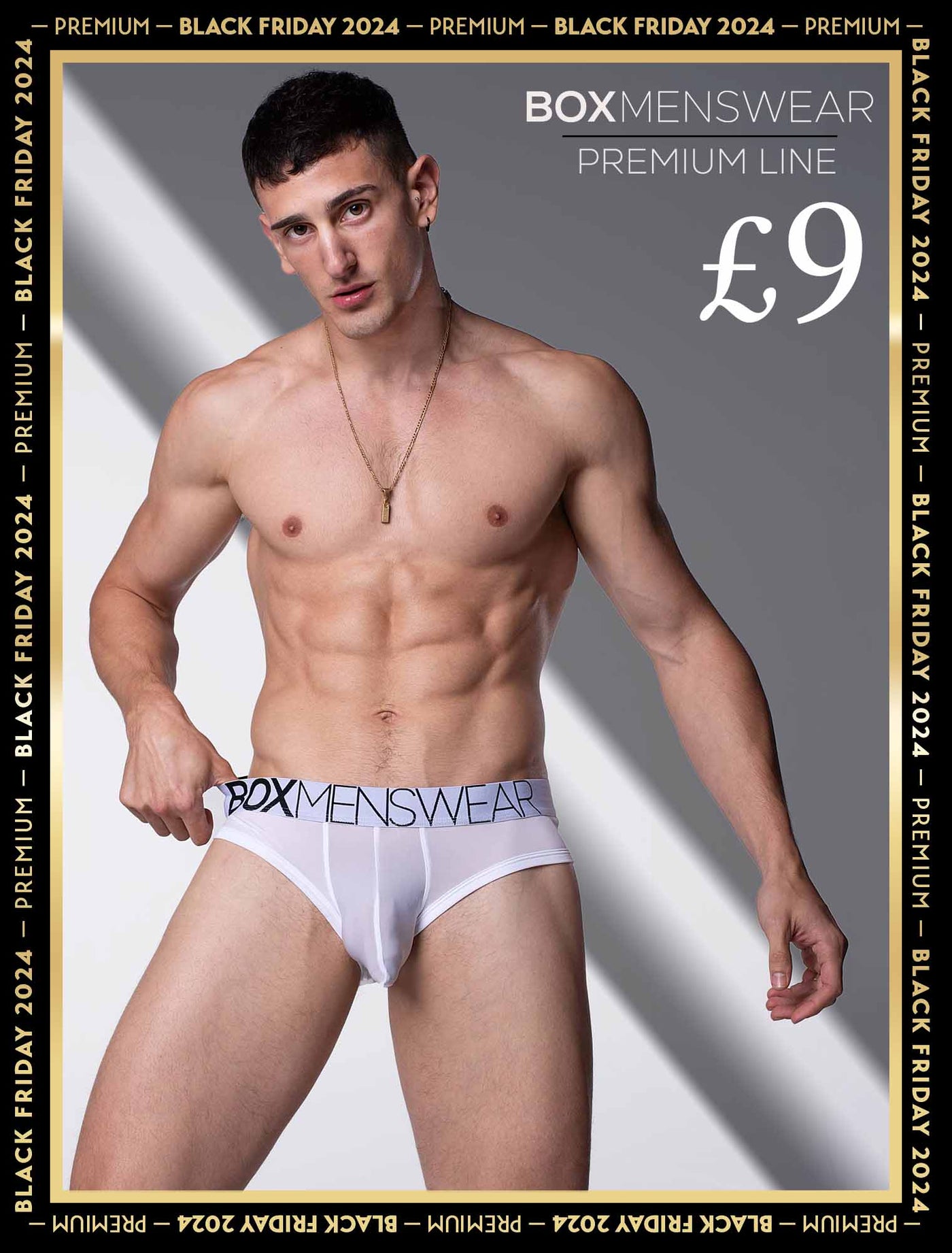 Mens Hipster Trunks : Defined Crotch - White - boxmenswear - {{variant_title}}