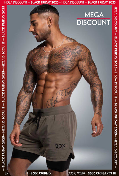 Mens Double Layer Sports Shorts - Green - boxmenswear - {{variant_title}}