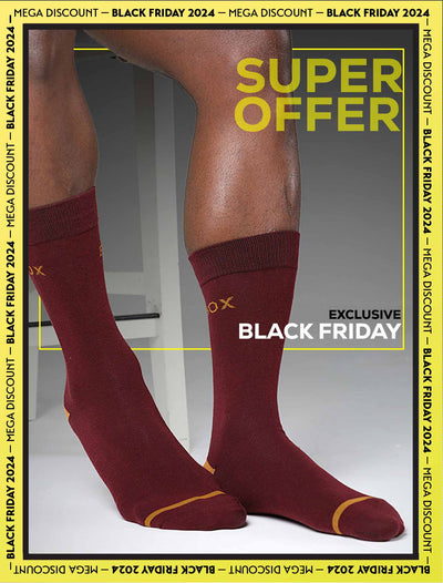 Maroon Tan - Lux Dress Socks - boxmenswear - {{variant_title}}