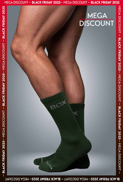 Essentials Rib Crew Socks - Forest Green - boxmenswear - {{variant_title}}