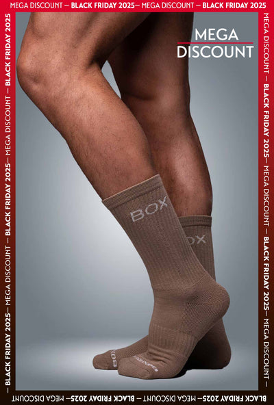 Essentials Rib Crew Socks - Taupe - boxmenswear - {{variant_title}}