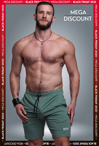 Active Panelled Sports Shorts - Green - boxmenswear - {{variant_title}}
