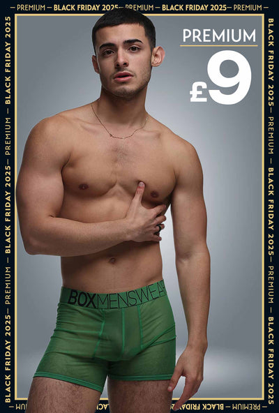 All Over Mesh Boxers - Pine Green - boxmenswear - {{variant_title}}