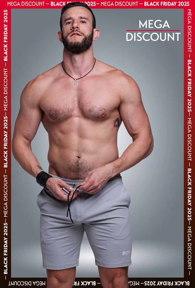 Active Panelled Sports Shorts - Grey - boxmenswear - {{variant_title}}