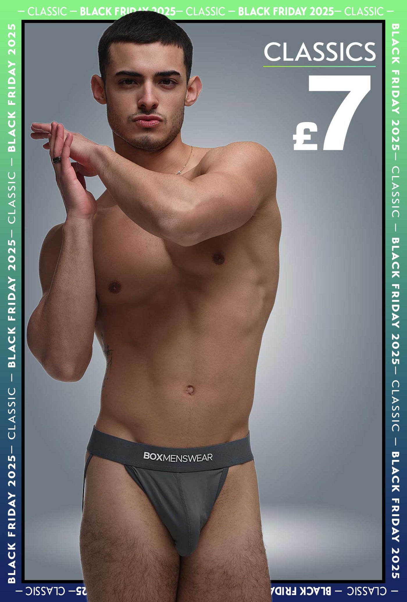 Precision Jockstrap - Colosseum Grey - boxmenswear - {{variant_title}}