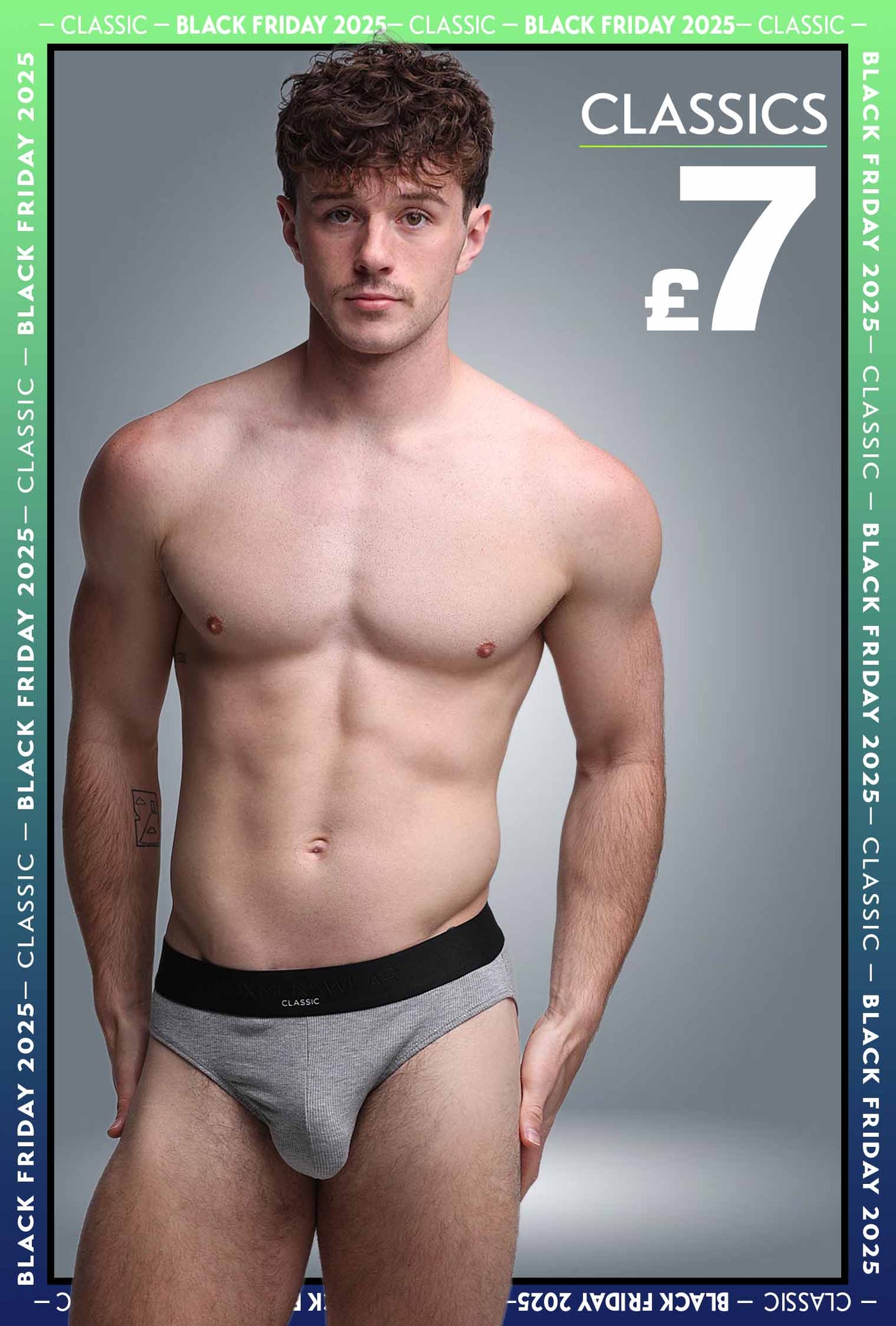 Mens Classic Ribbed Briefs - Grey - boxmenswear - {{variant_title}}