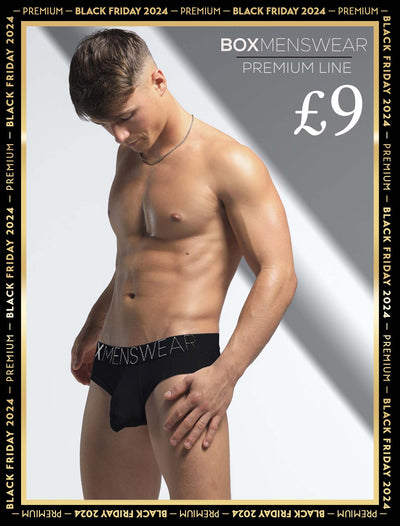 Mens Hipster Trunks: Defined Crotch - Black - boxmenswear - {{variant_title}}