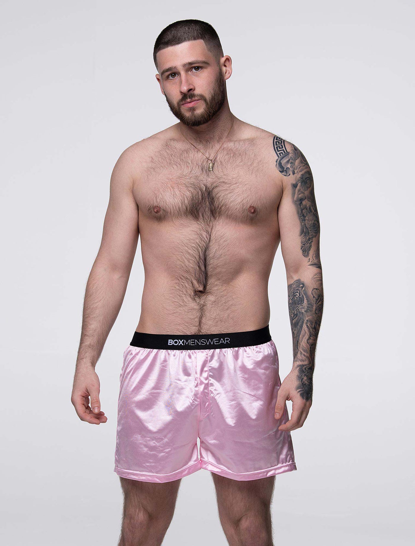 Silk Decline Boxer Shorts - Lavish Pink - boxmenswear - {{variant_title}}