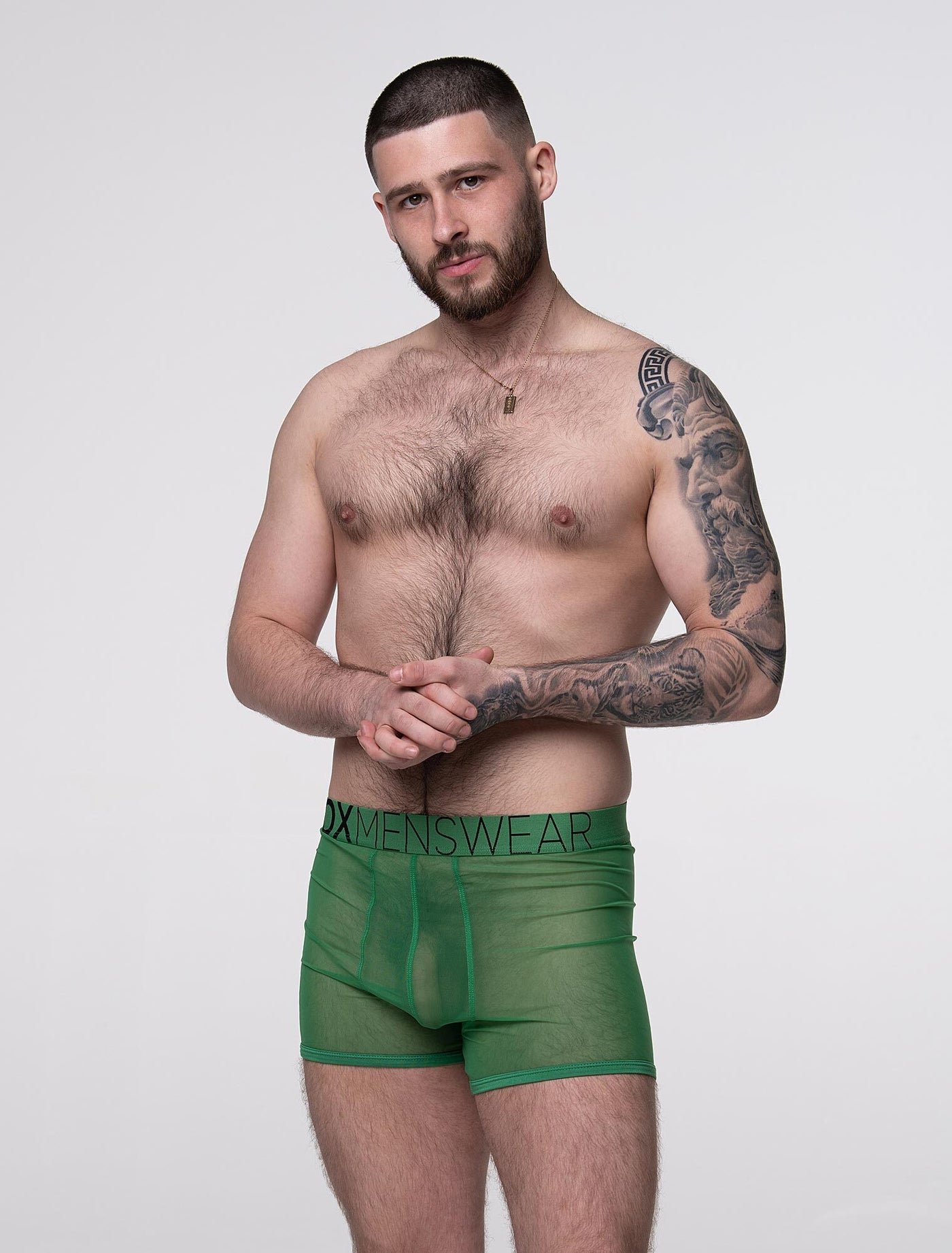 All Over Mesh Boxers - Pine Green - boxmenswear - {{variant_title}}