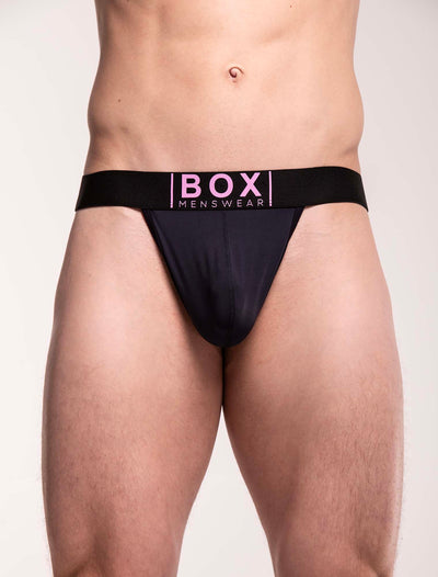 Mens Lux Thong - Navy & Pale Pink - boxmenswear - {{variant_title}}