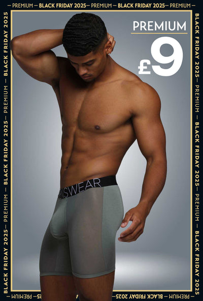 King Fit Mesh Panel - Transparent Crotch: Gun Metal Grey - boxmenswear - {{variant_title}}