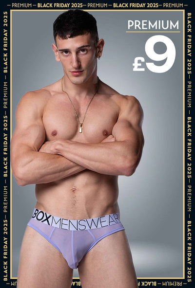 All Over Mesh Briefs - Soft Lavender - boxmenswear - {{variant_title}}