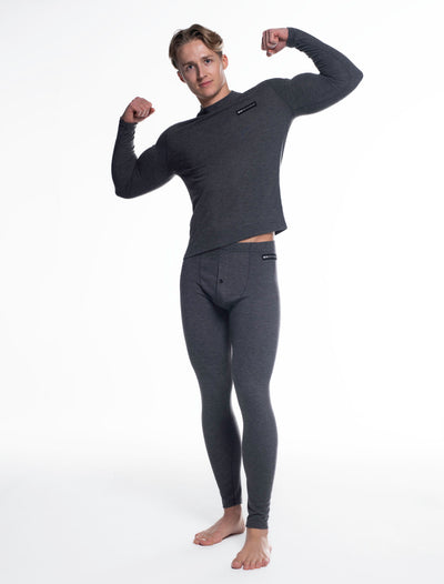 Mens Fleece Leggings & Top Set - Black - boxmenswear - {{variant_title}}