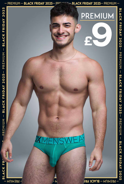 All Over Mesh Briefs - Lucky Lad Green - boxmenswear - {{variant_title}}