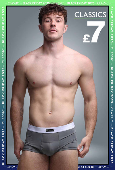 Mens Curved Mesh Boxers - Grey - boxmenswear - {{variant_title}}