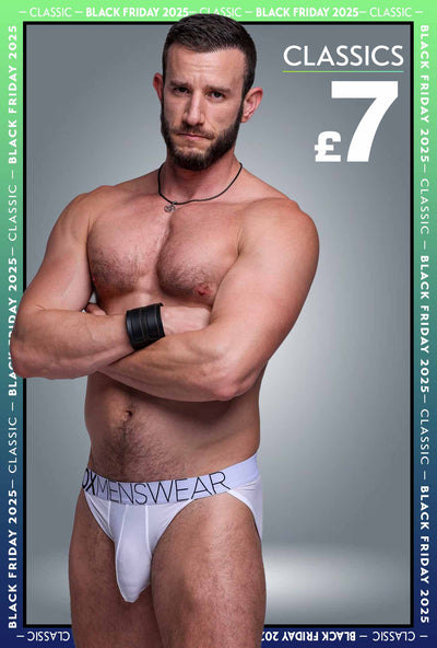 Mens Tanga Briefs: Defined Crotch - White - boxmenswear - {{variant_title}}