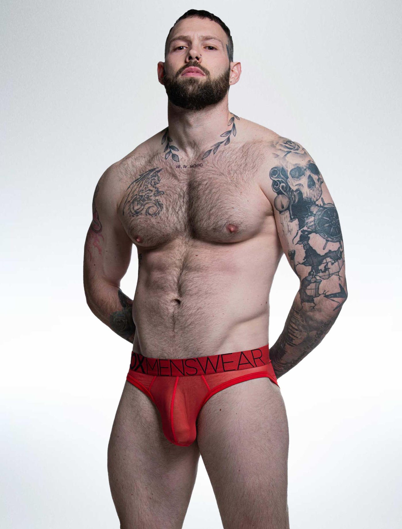 All Over Mesh Briefs - Direct Red - boxmenswear - {{variant_title}}