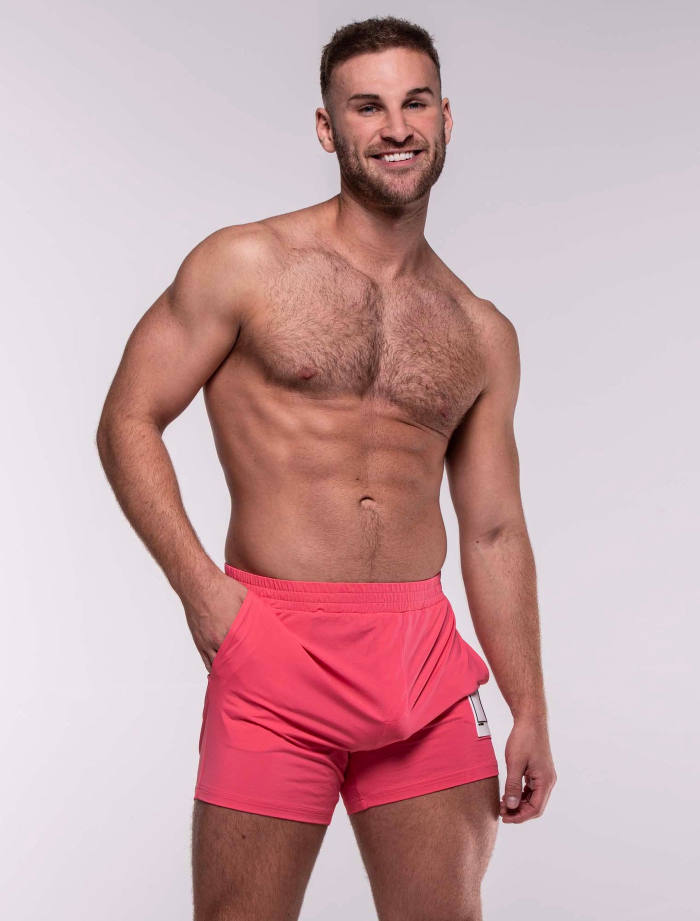 Mesh Football Shorts - Mascot Pink - boxmenswear - {{variant_title}}