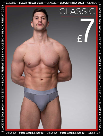 Mesh Panel Briefs - Regal Grey - boxmenswear - {{variant_title}}