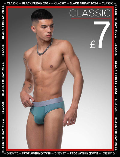 Mesh Panel Briefs - Riviera Teal - boxmenswear - {{variant_title}}