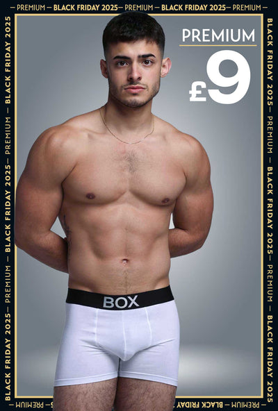 Metallic Modal Boxers - White & Silver - boxmenswear - {{variant_title}}